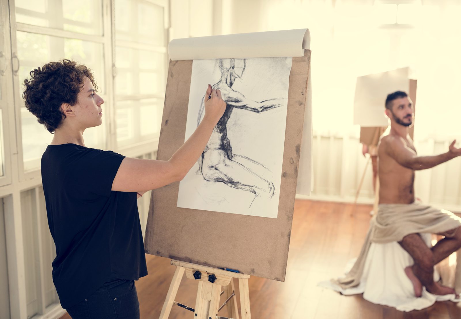 Life drawing for stag & hen weekends in the UK