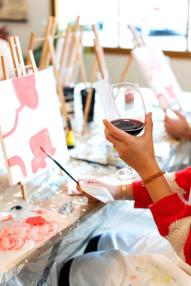 Paint & sip for stag & hen weekends in the UK
