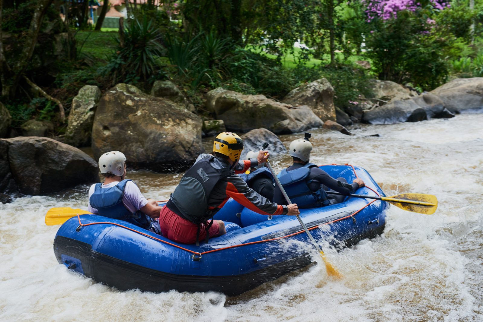 White-water rafting for stag & hen weekends in the UK