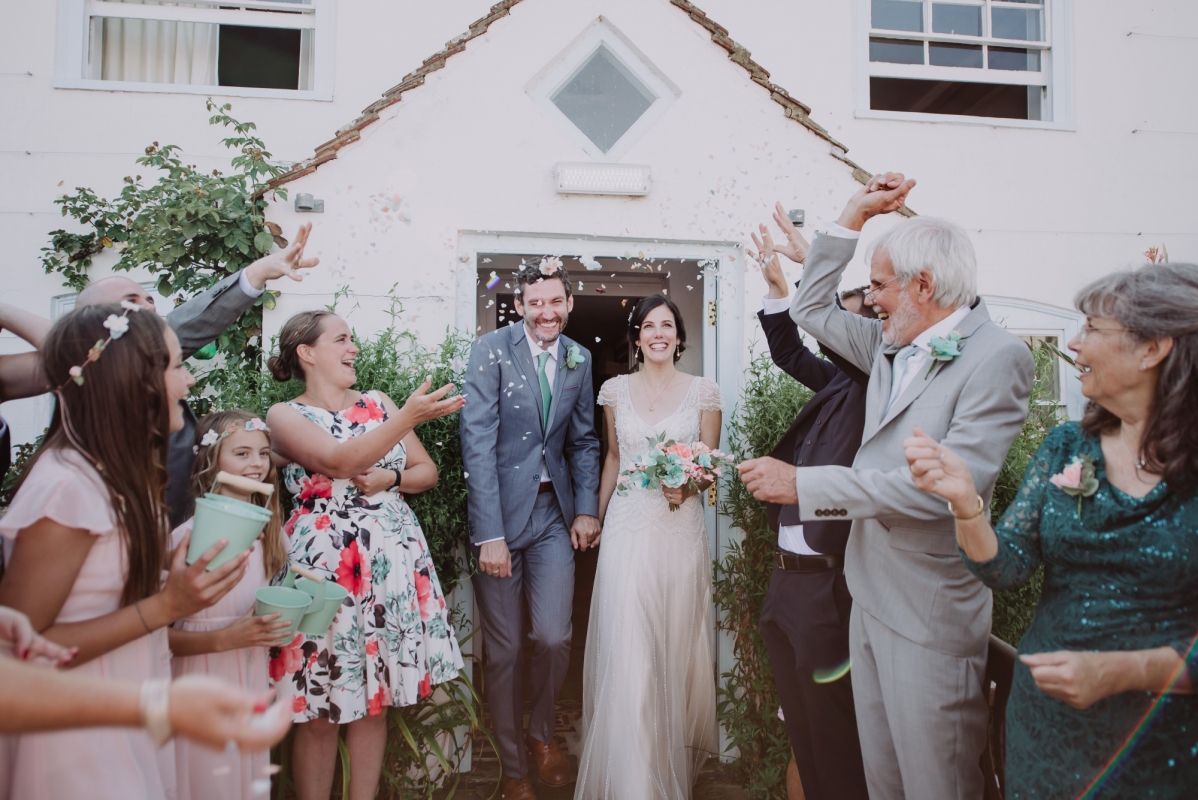 Confetti after the ceremony