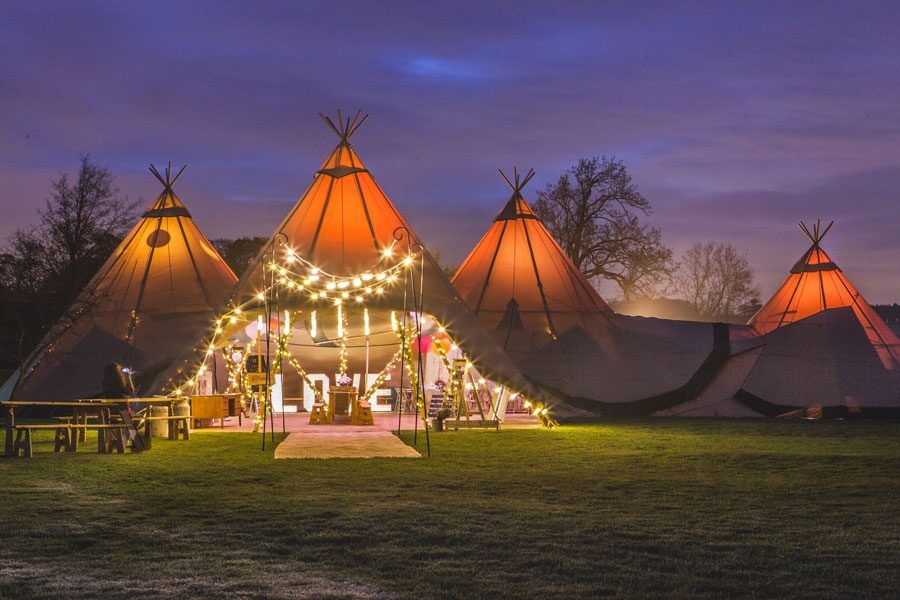 Spectacular Tipi at Night