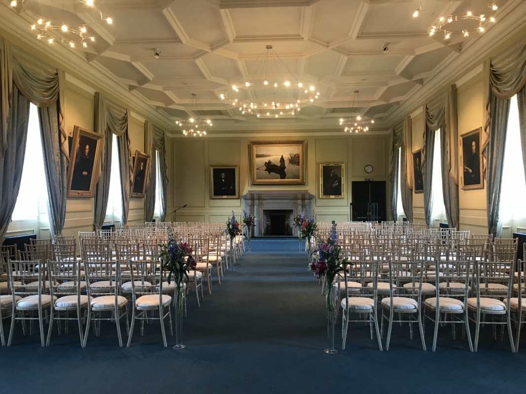 Lower College Hall wedding ceremony
