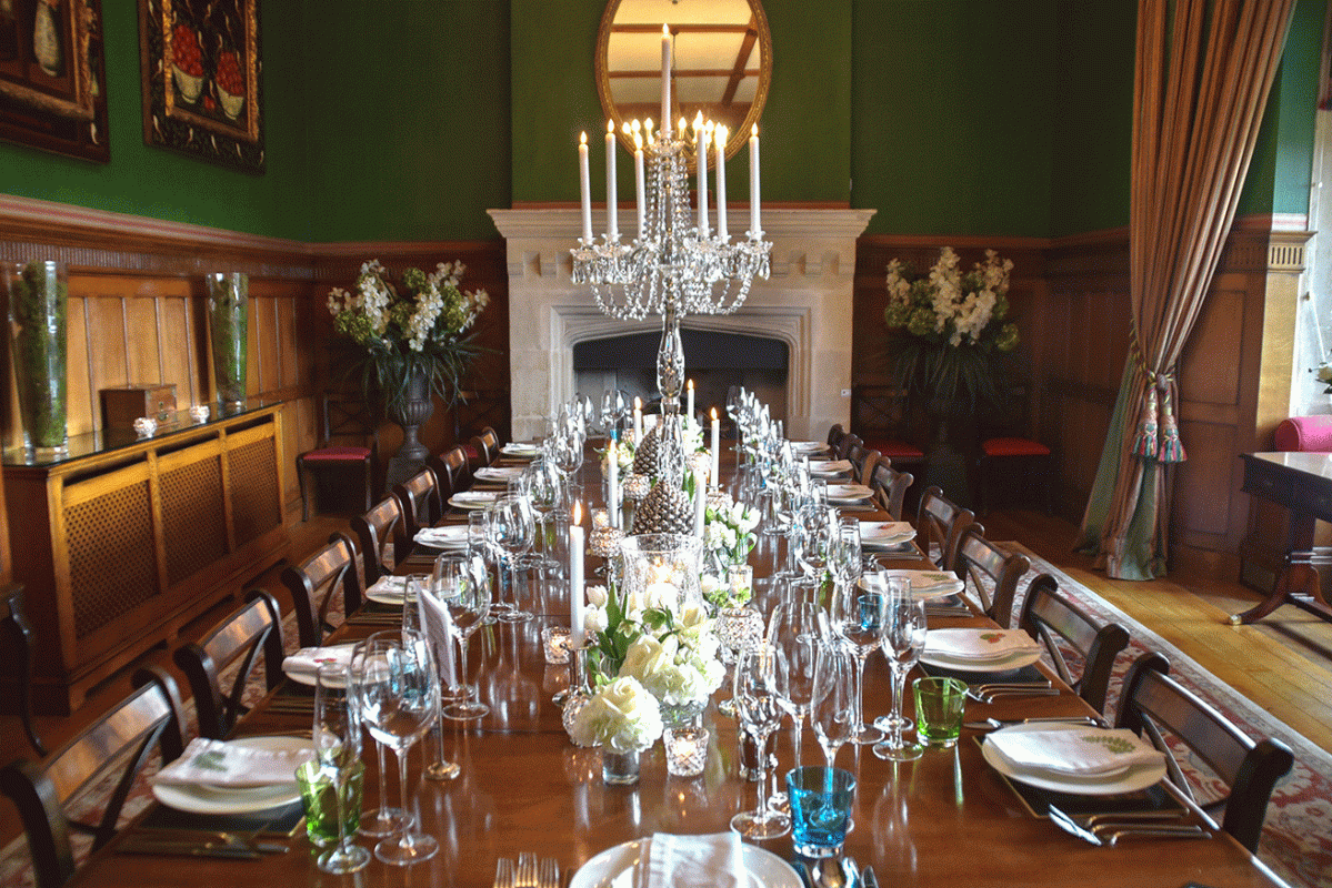 The grand dining room