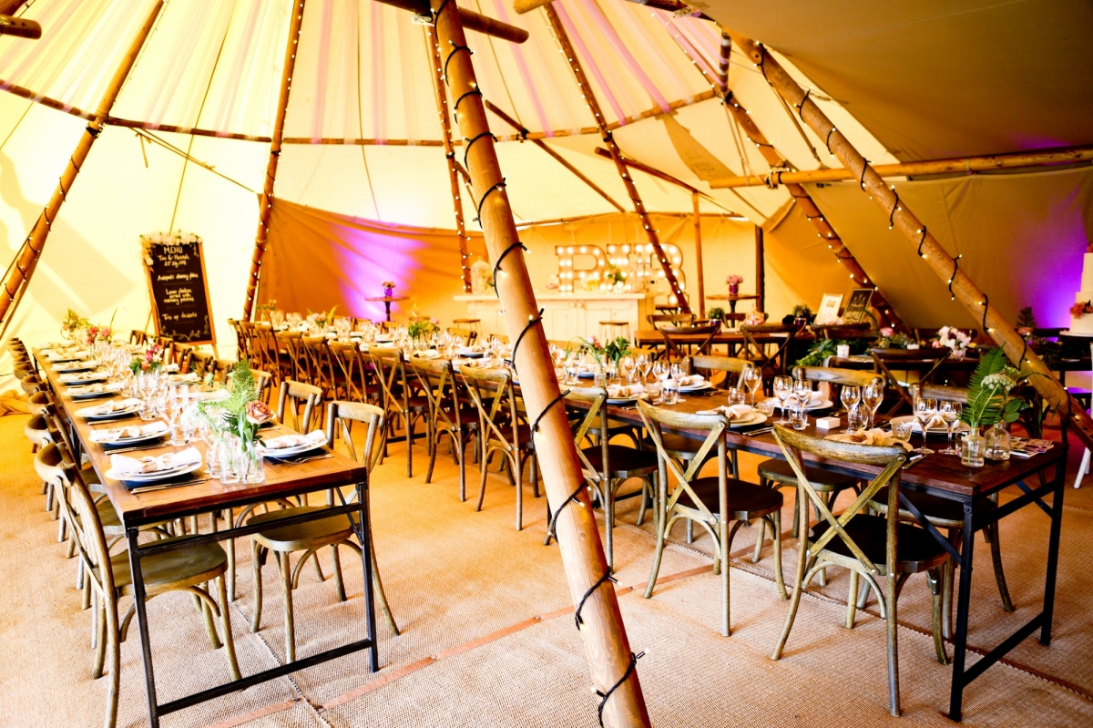 Stylish Tipi interior