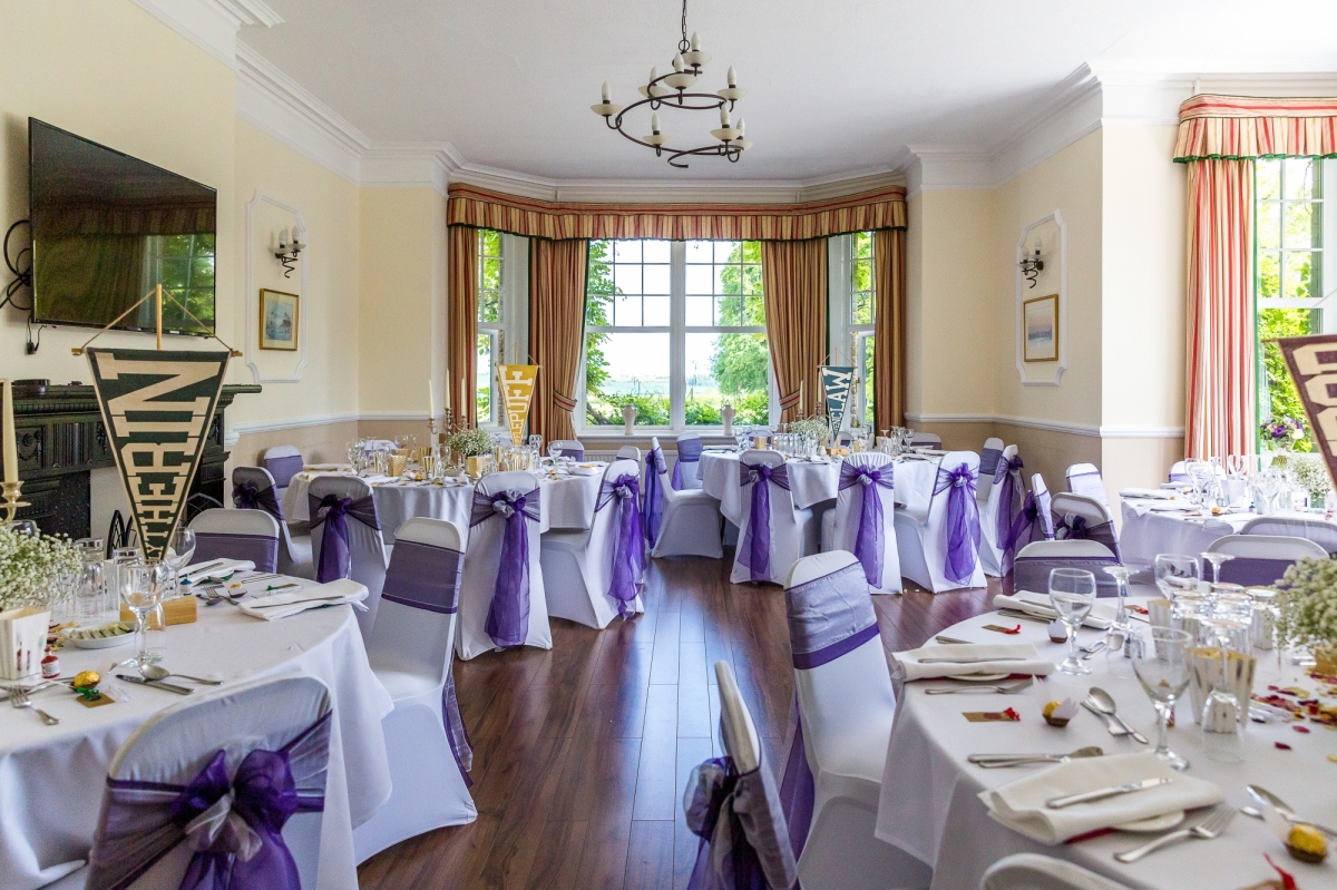 Middle Aston House - Wedding Breakfast Setup