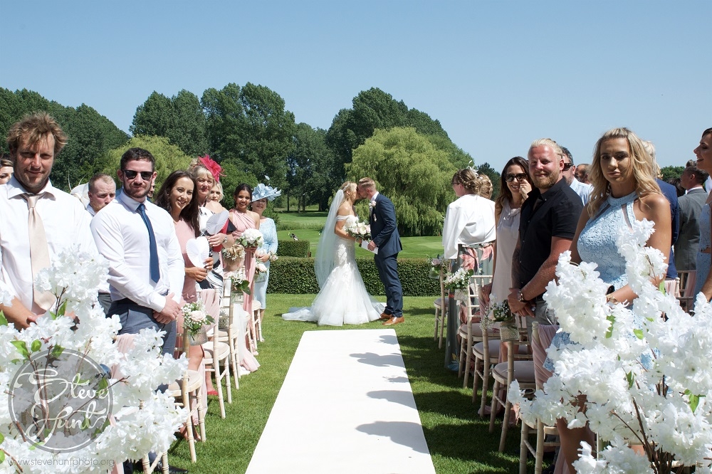 Ourside wedding at Barnham Broom 