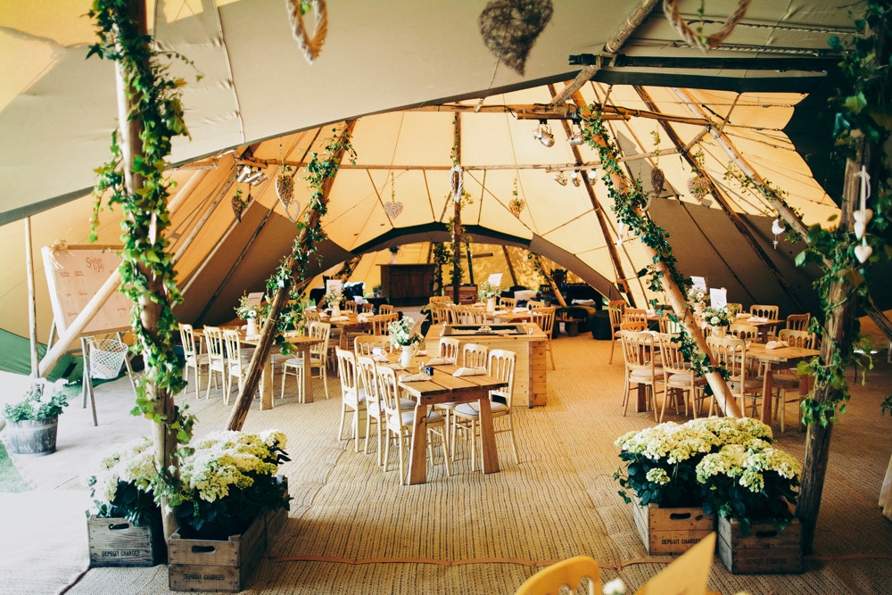 Pretty tipi interior