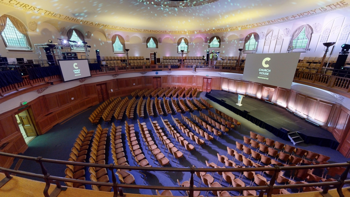Assembly Hall, view from gallery