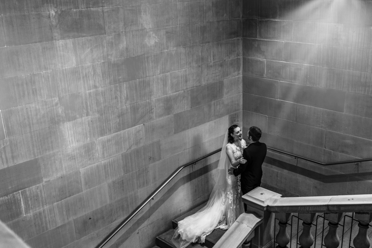 Great North Museum: Hancock wedding photograph by Laurence Sweeney Photography