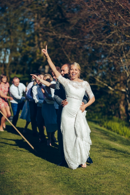 Couple enjoying the outdoor space at Ta Mill