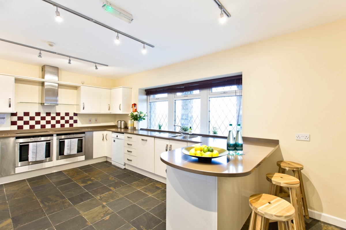 Well equipped kitchen for big group catering