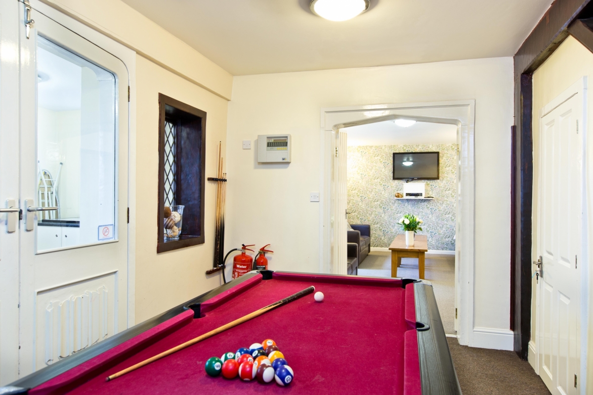 Pool table, table tennis, and karaoke