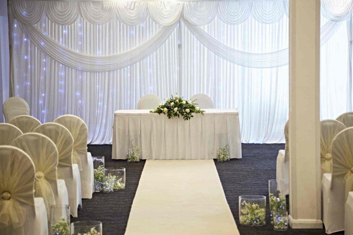 South China Suite Wedding Ceremony - China Fleet Country Club, Saltash Cornwall 