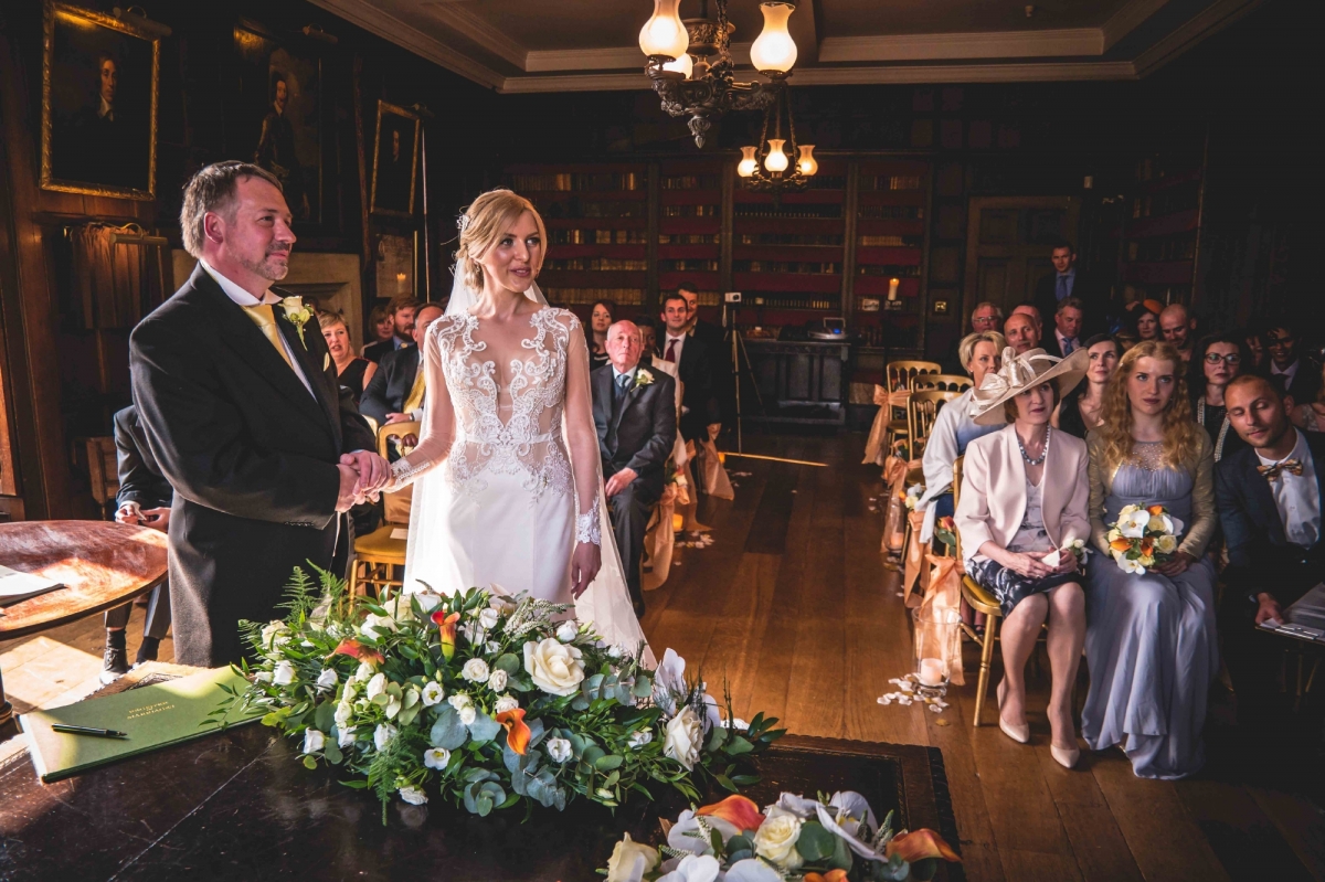 Wedding Ceremony in the Library 