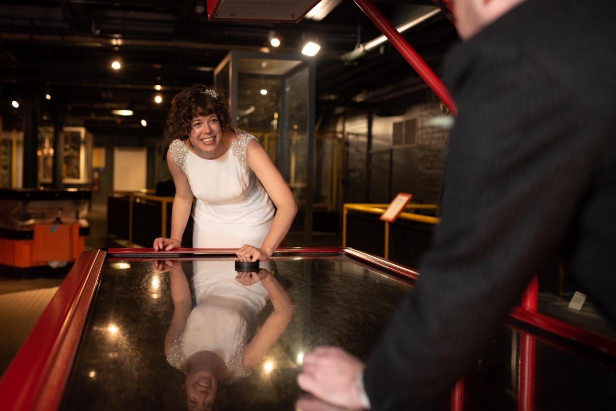 Discovery Museum wedding photograph by Laurence Sweeney Photography