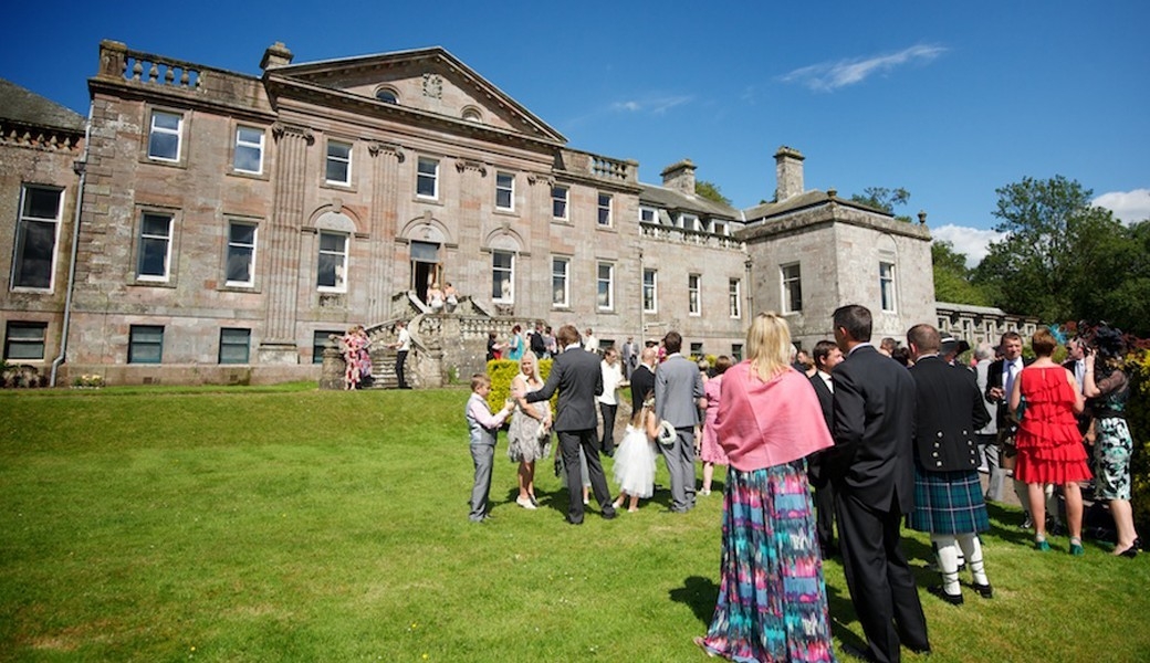 Enjoying the gardens at the front
