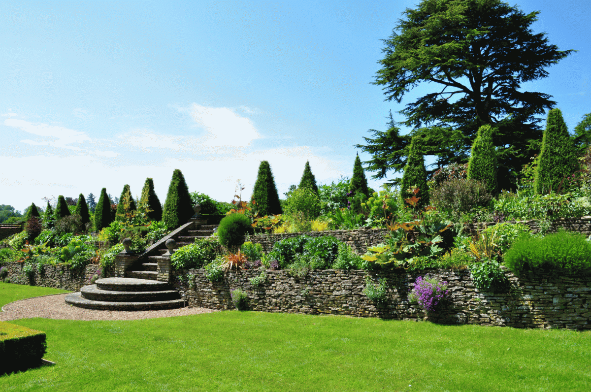 The sunken formal gardens