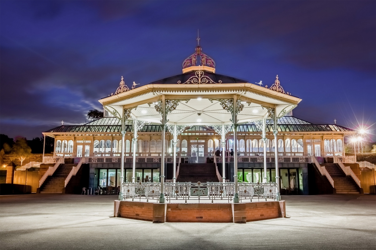 Bandstand in the evening
