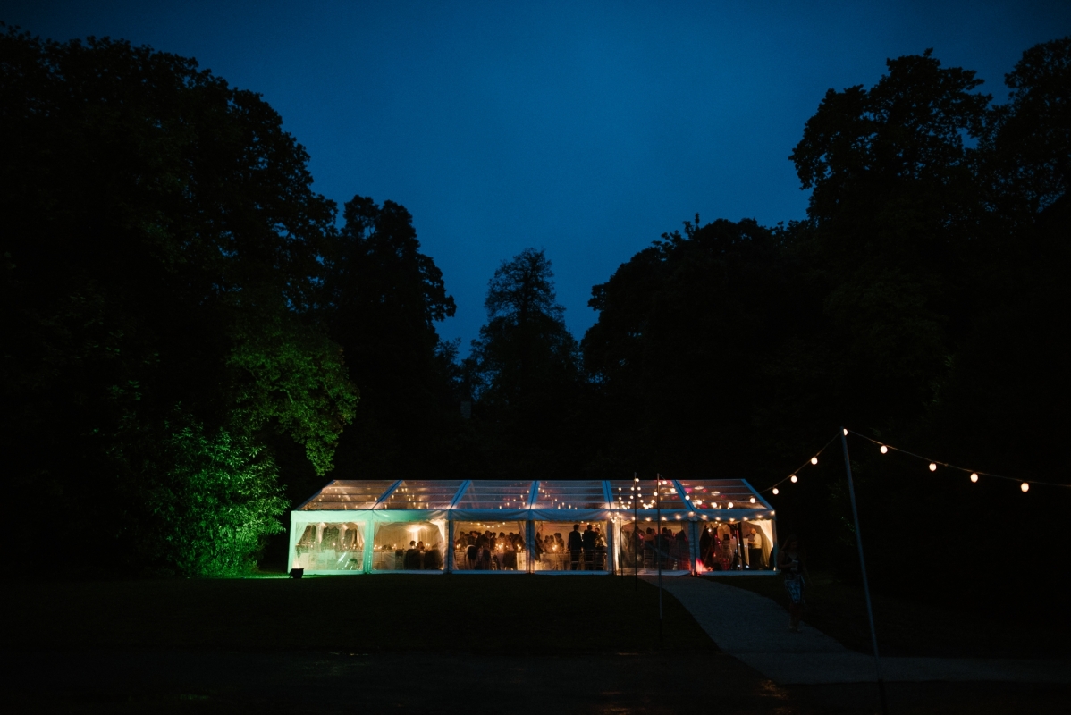 One of the lawns for a marquee wedding