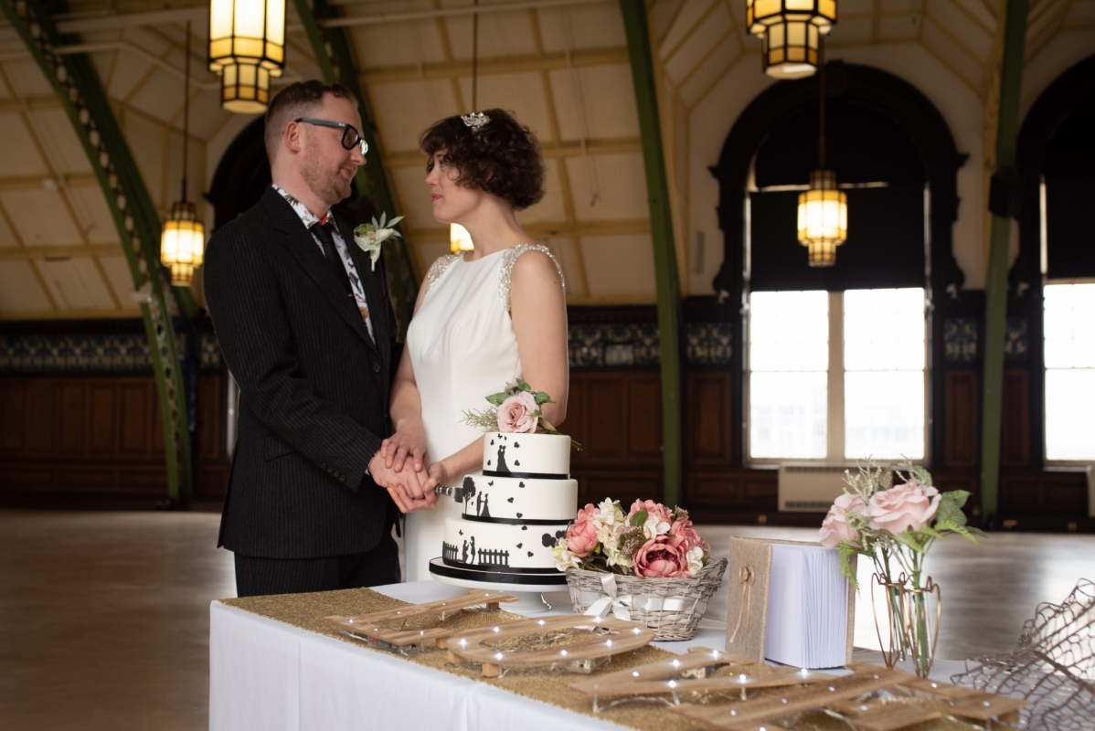 Discovery Museum wedding photograph by Laurence Sweeney Photography