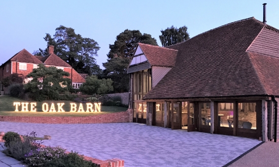 The Oak Barn and courtyard