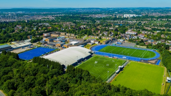 Aerial View of Sports Facilities