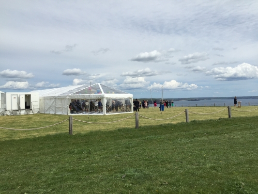 Clear view marquee at Carswell Weddings