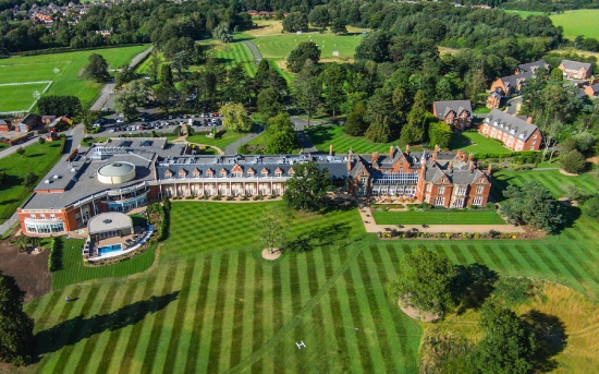 Rockliffe Hall from the sky