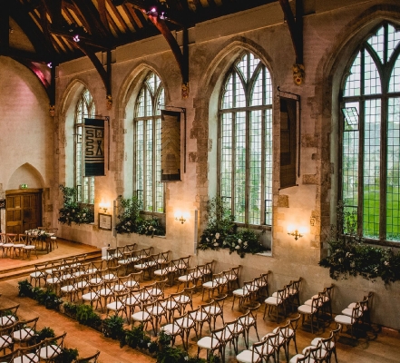 The Great Hall set up
