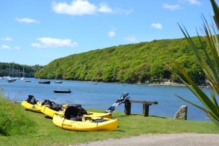 Kayaking from our private quay