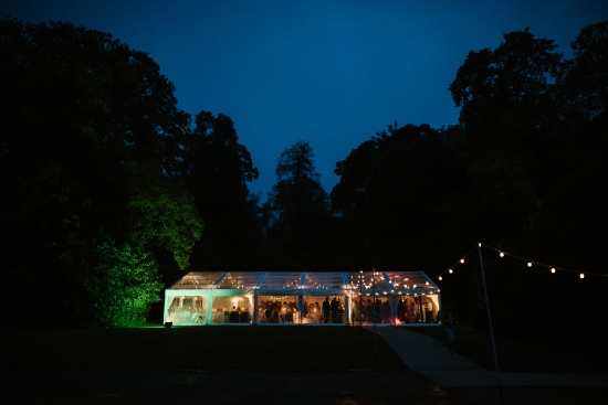 One of the lawns for a marquee wedding