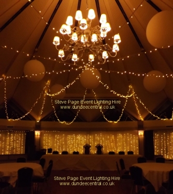Fairylights and backdrop hire