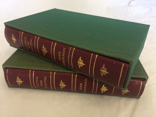 Leather bound books in a slipcase
