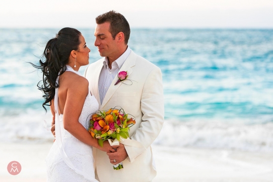 Caribbean beach wedding in Turks & Caicos