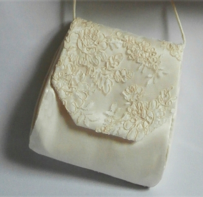 silk and lace bag