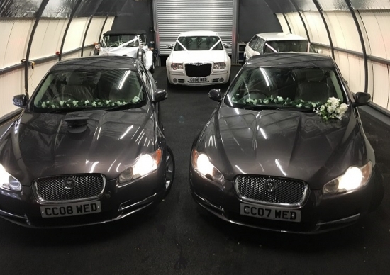 Our twin Jaguar XF Premium Luxury vehicles 