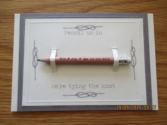 Pencil Save the Date