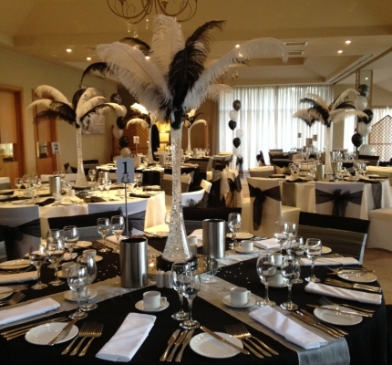 Ostrich feather display