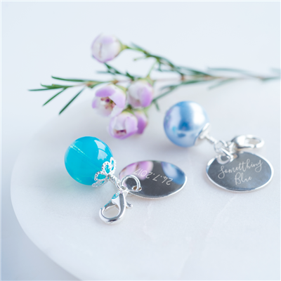 Personalised 'Something Blue' Bouquet Charm