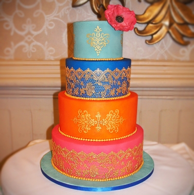 Idian style wedding cake