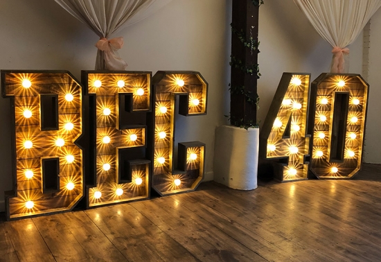 Rustic Light Up Letters & Numbers
