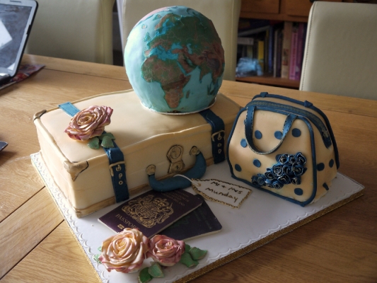 a great cake for the well travelled or about to set out on a world tour