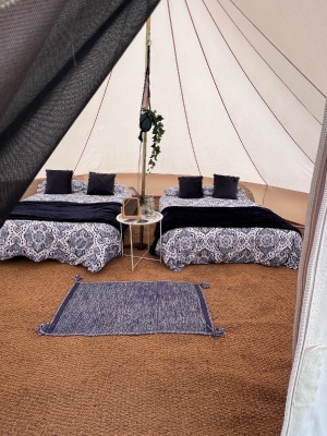 Guest bell tent accommodation for weddings