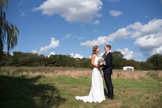 Juliette and Samuel wedding at Elvey Farm