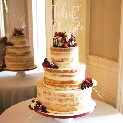 Semi-Naked Cake with flowers