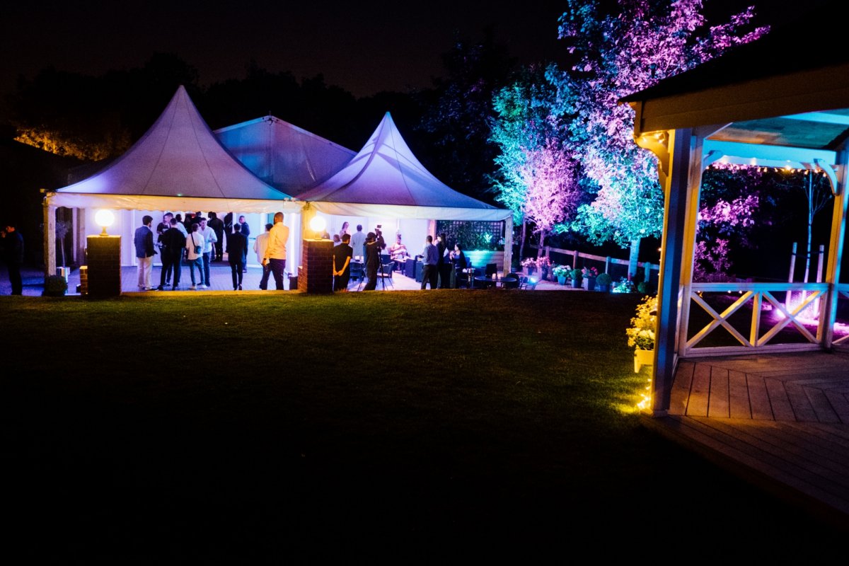 Exterior at night