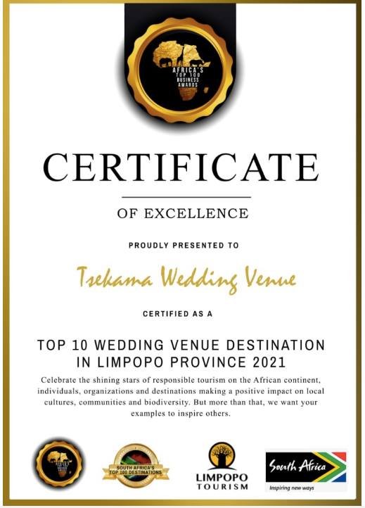 Tsekama Wedding Venue