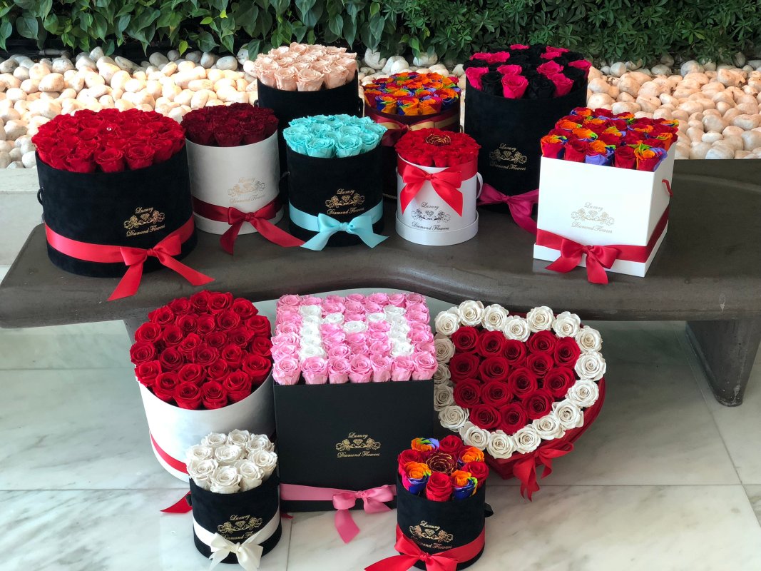 Luxury Diamond Flowers