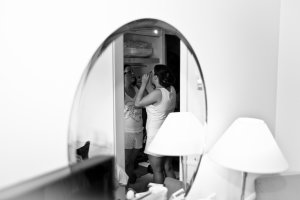 Bride reflection